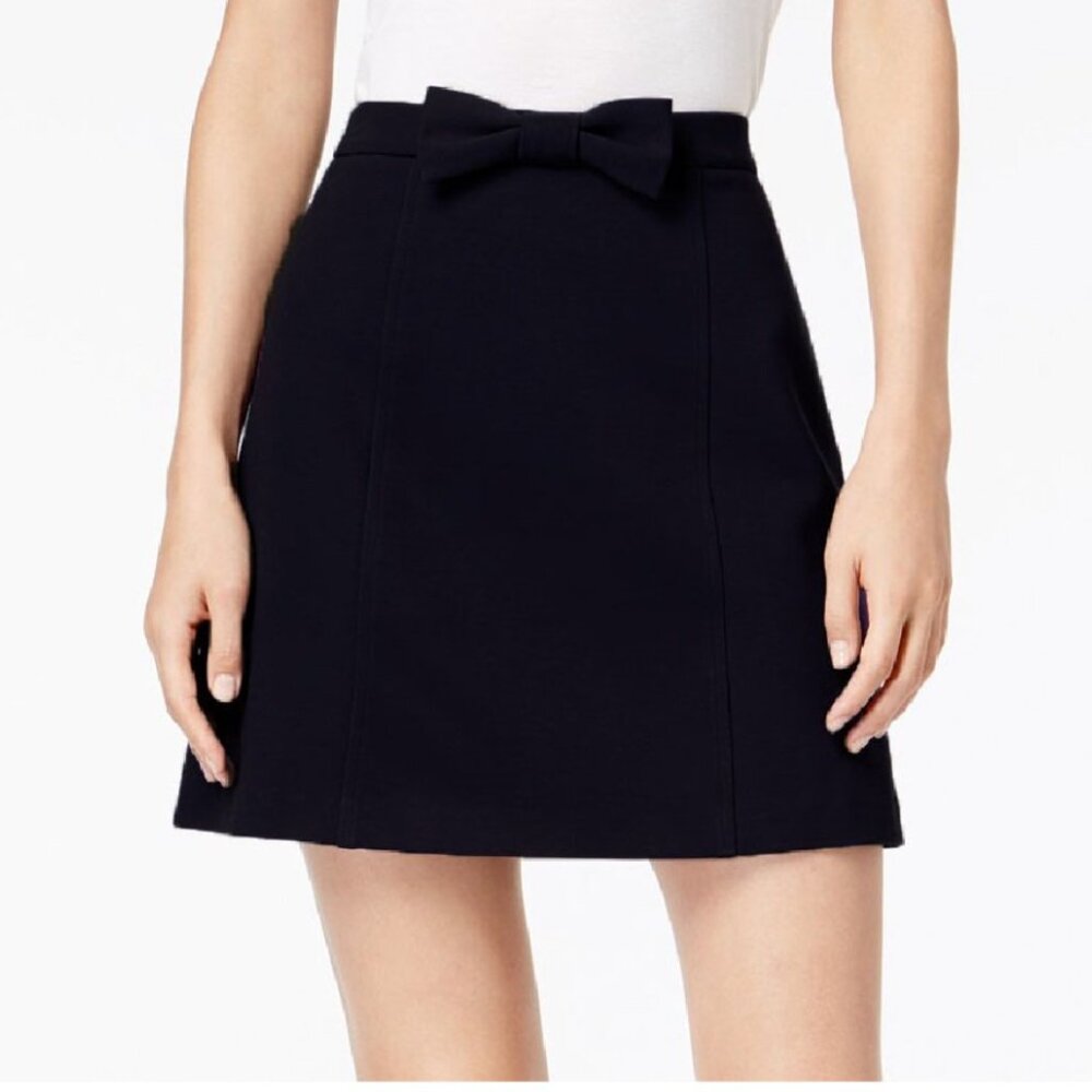 EUC Maison Jules Bowtie Black Mini Skirt, Size medium - Picture 2 of 6
